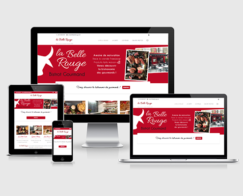 Site internet La Belle Rouge - Label Communication