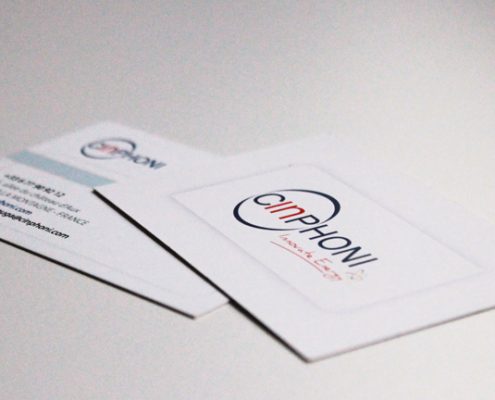 Cartes de visite pour Cinphoni - Label Communication