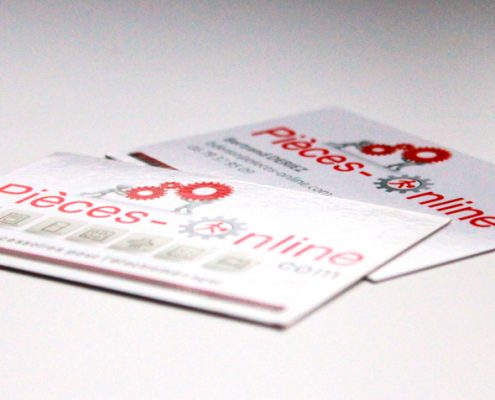 Cartes de visite pour Pièces-Online.com - Label Communication