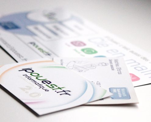 Cartes de visite pour IPOuest.fr - Label Communication