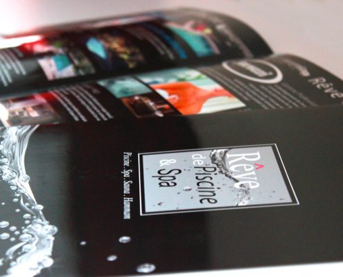 Plaquettes pour Rêve de Piscine & SPA - Label Communication
