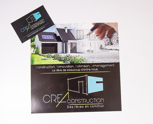 Flyer et carte de visite CREA Construction (44)